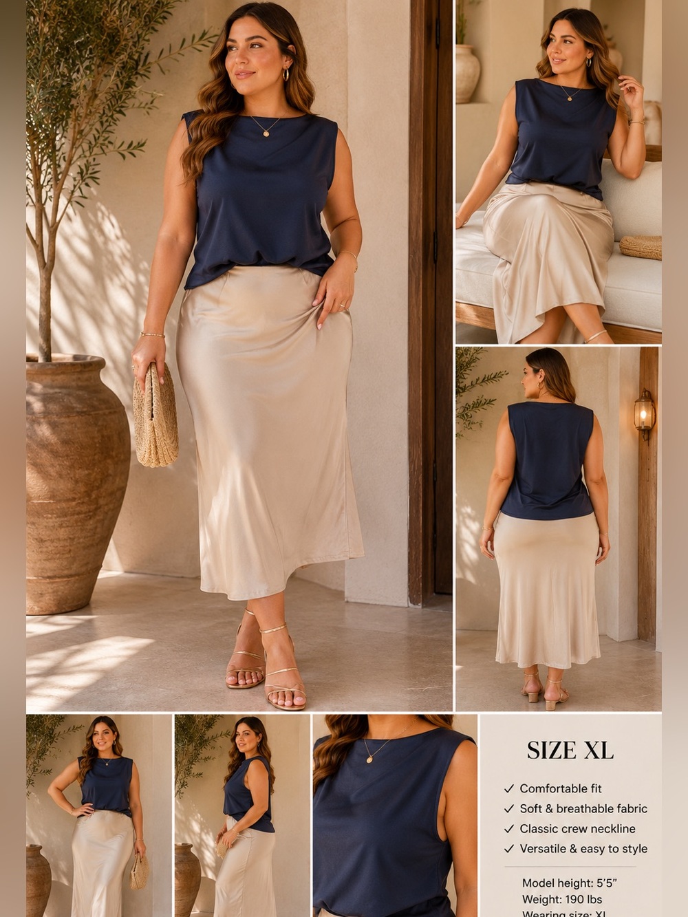 Banana Republic Factory Navy Sleeveless Shell Top